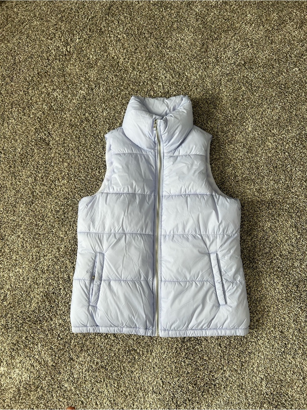 Light Blue Periwinkle Women Puffer Vest
